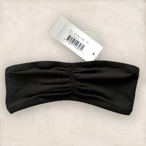 SKIN organic cotton black bandeau beans NWT